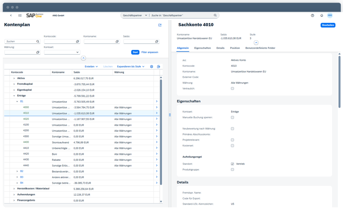 [DE]-SAP-Business-One---Finanzmanagement---Split-Screen-bei-Kontenplan